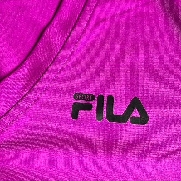FILA Sport Active Shirt V Neck Small Purple Women’s - Picture 5 of 16